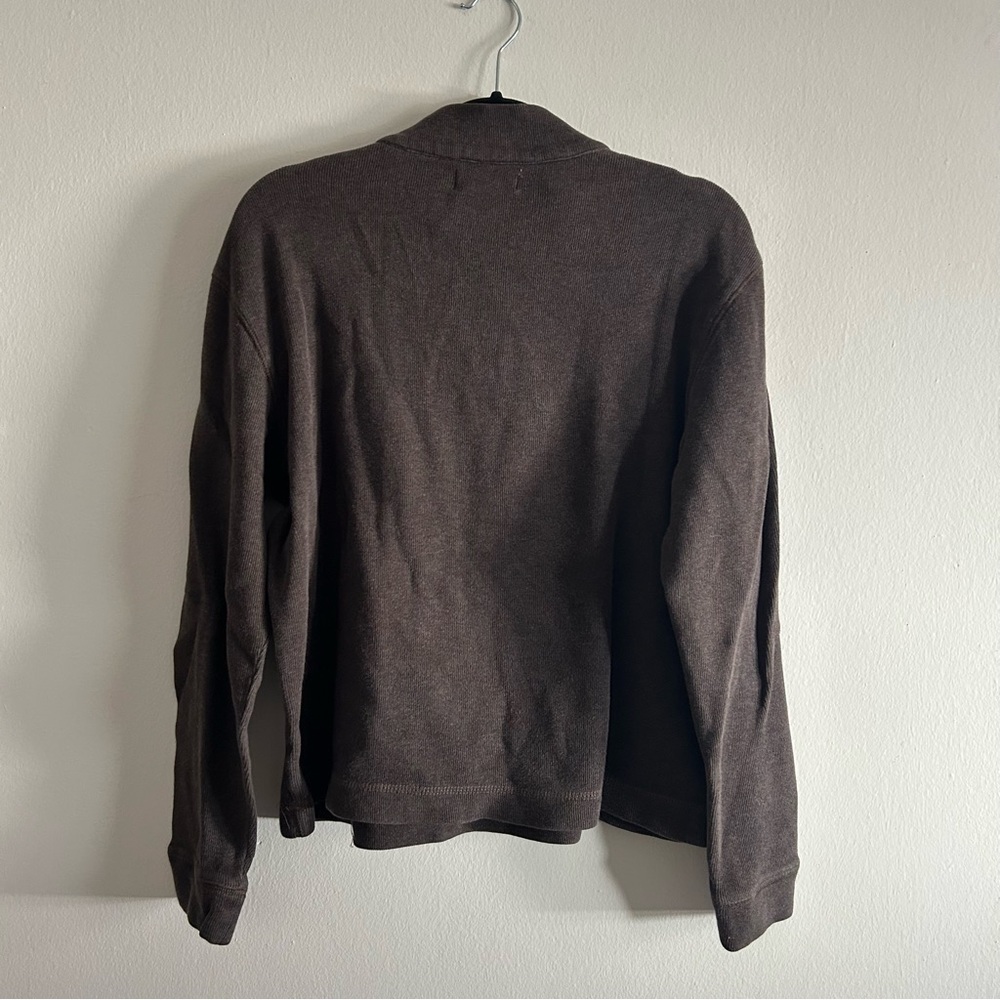 Calvin Klein Brown Quarter Zip Knit Sweater - Picture 3 of 3